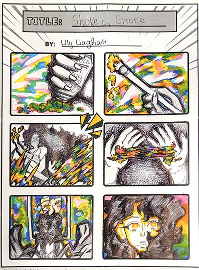 Comic "Stroke by Stroke" by Lily Liaghati